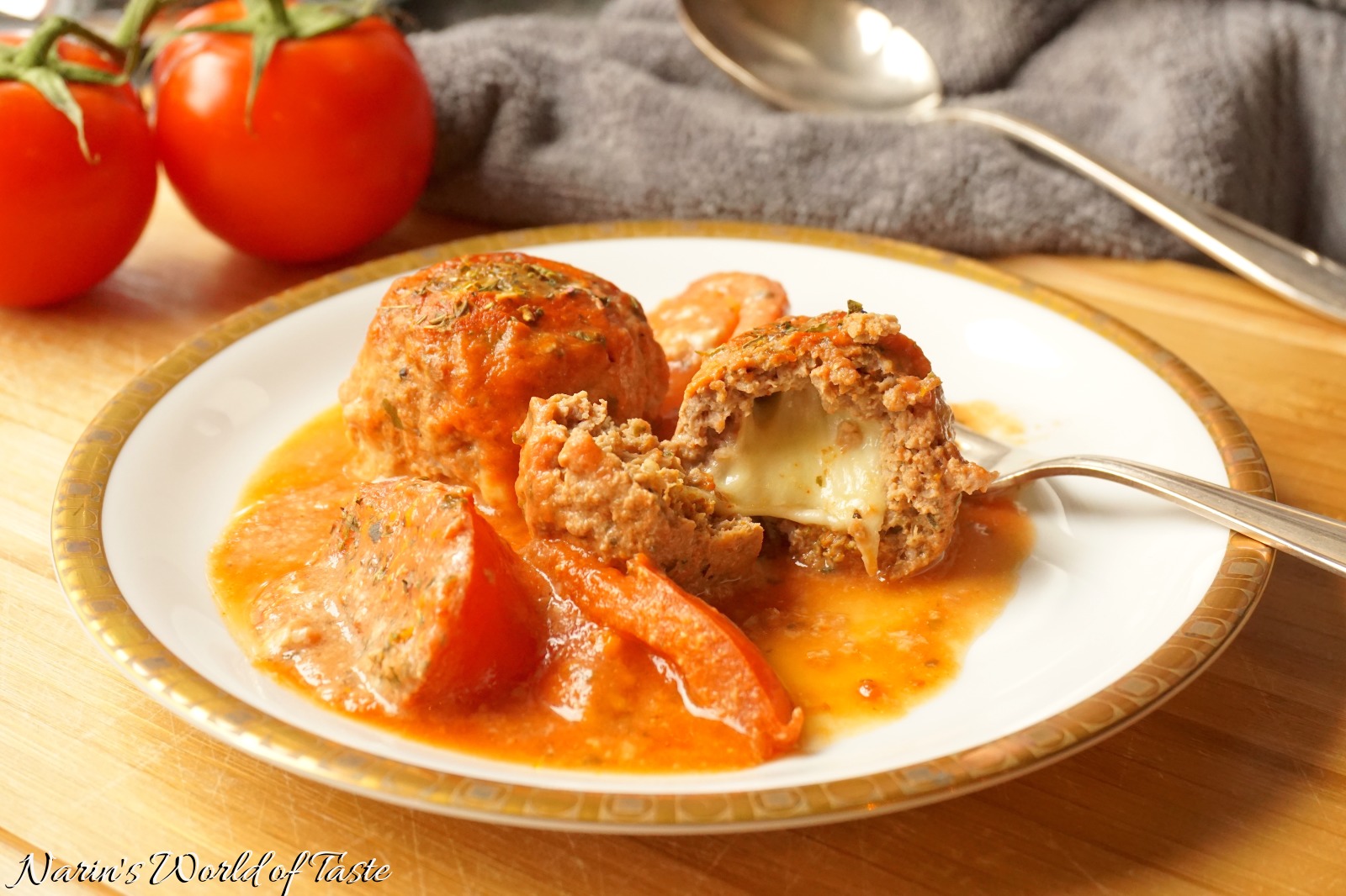 Filled Meatballs in Tomato Gravy Narin's World of Taste