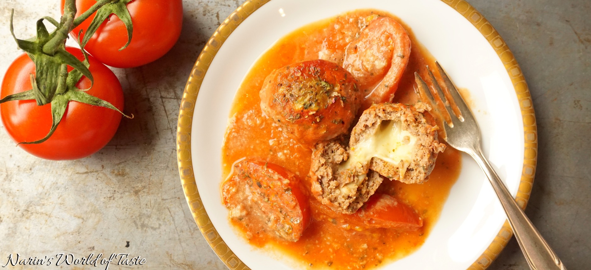 Filled Meatballs in Tomato Gravy Narin's World of Taste