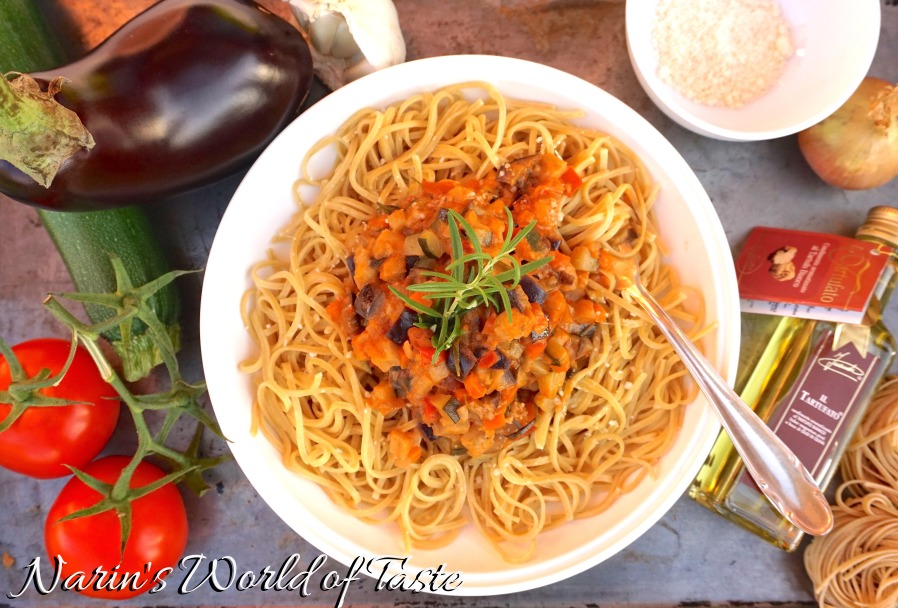 Vegetarian Pasta Sauce with Truffle Oil Narin's World of Taste