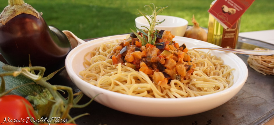 Vegetarian Pasta Sauce with Truffle Oil