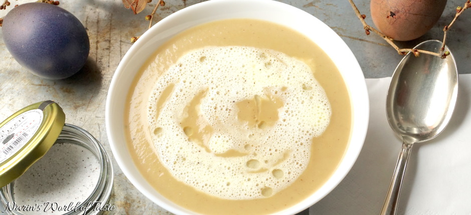 Chestnut & Parsnip Soup with Truffle Foam
